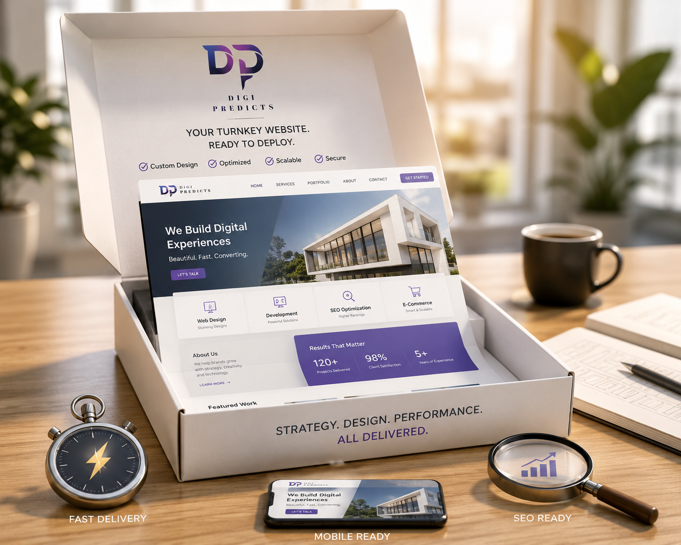 Rapid turnkey website deployment USA UK Canada by Digipredicts