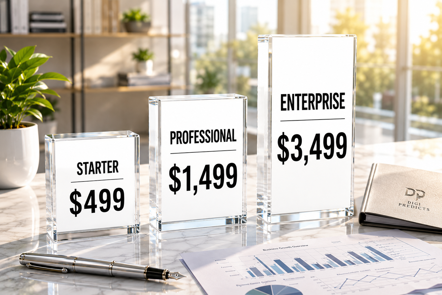 Pricing tiers for Advanced Enterprise SEO Services by Digipredicts